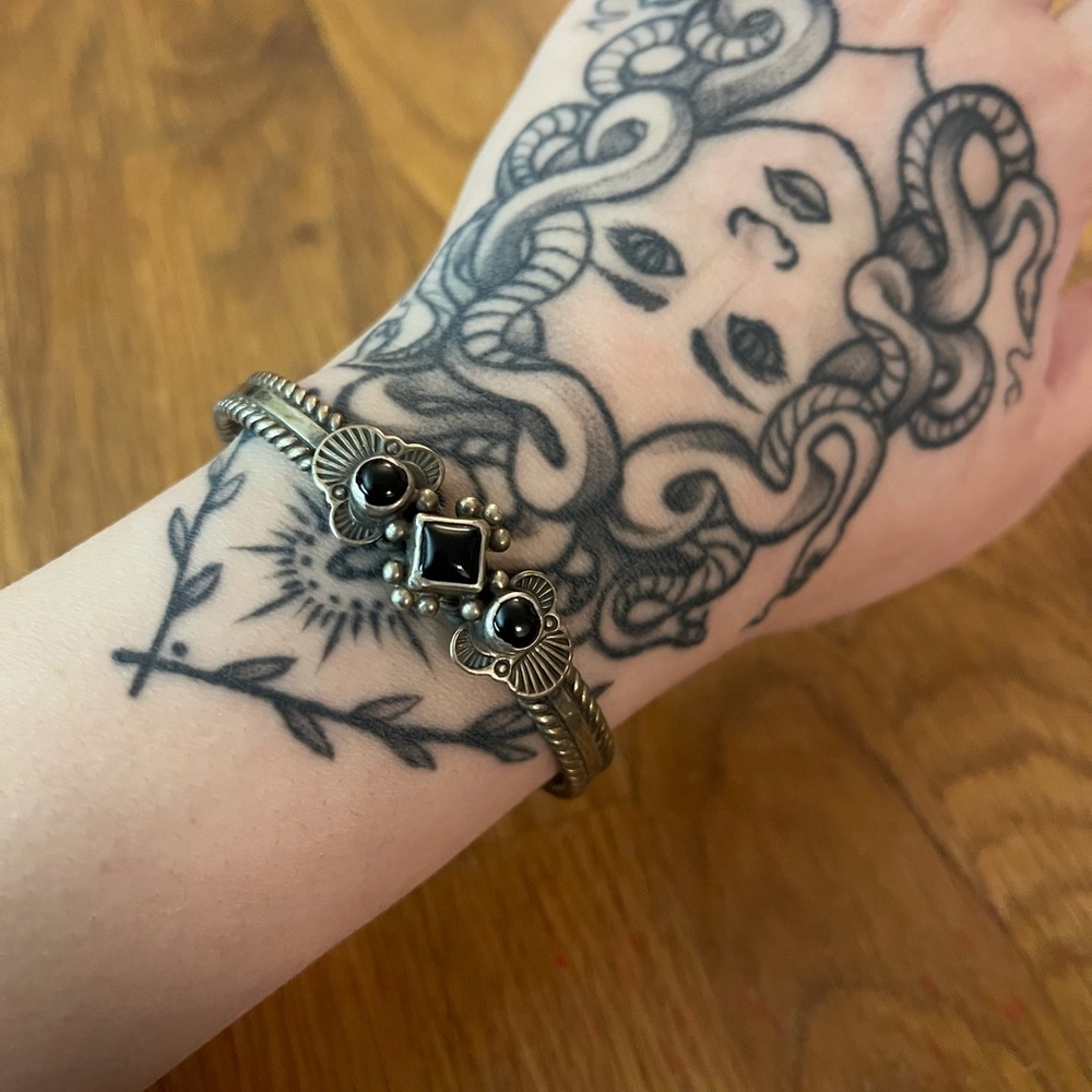 Vintage Black Onyx Cuff